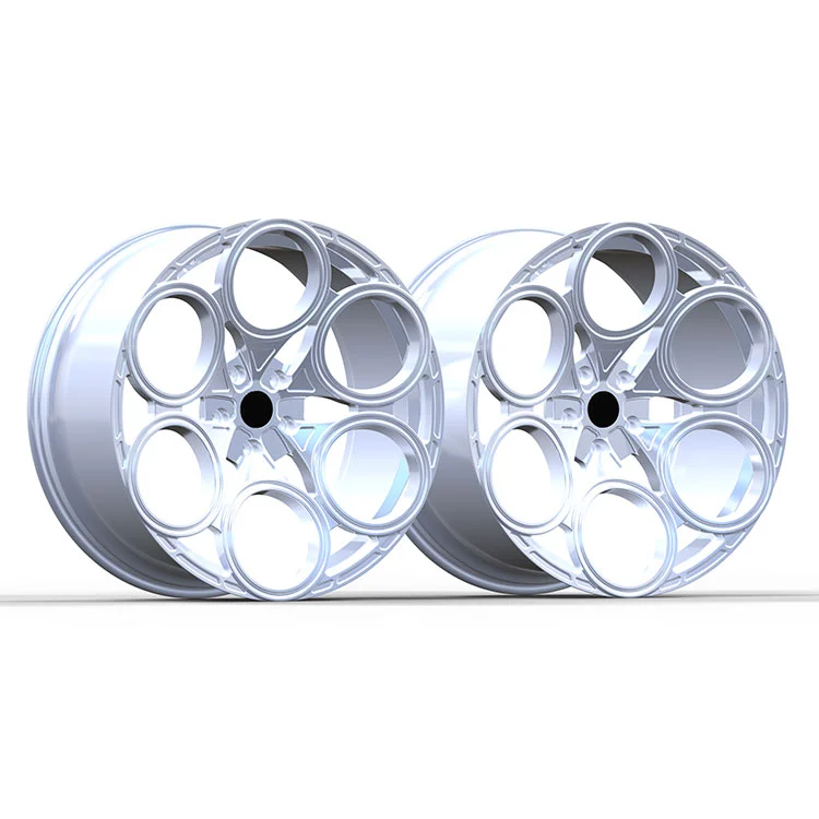 Kiiltävä hopea taotut pyörät Lamborghini URUS